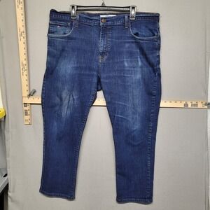 Tommy Hilfiger Denim Mens 40x30 Straight Leg‎ Jeans Dark Wash Blue 78C5910